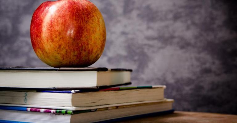 apple and books